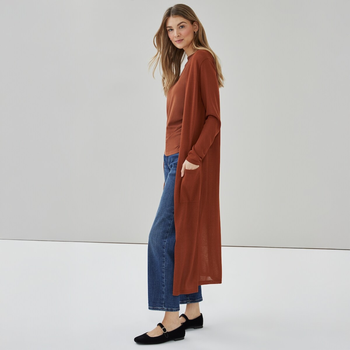 Cardigan long - Ombre