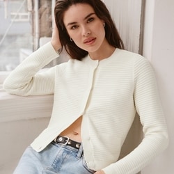 Joe Fresh Button-Up Cropped Cardigan 1 ea, $45.00/1ea