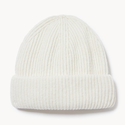 Ribbed Knit Toque - Cream
