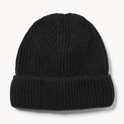 Ribbed Knit Toque - Black