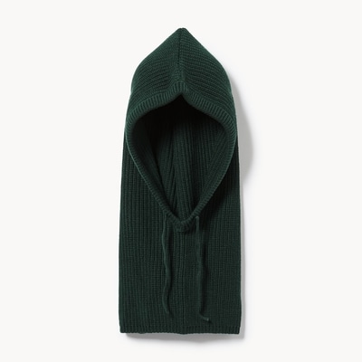 Ribbed Snood - Dark Green