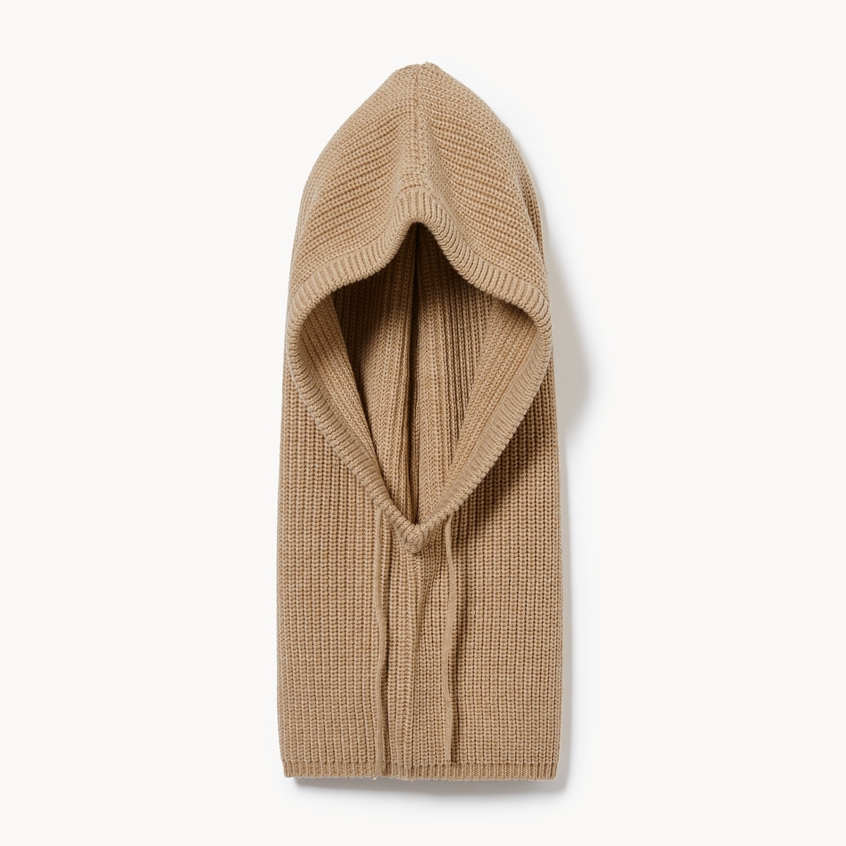 Ribbed Snood - Khaki Brown