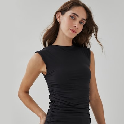 Haut à ruché - Noir JF