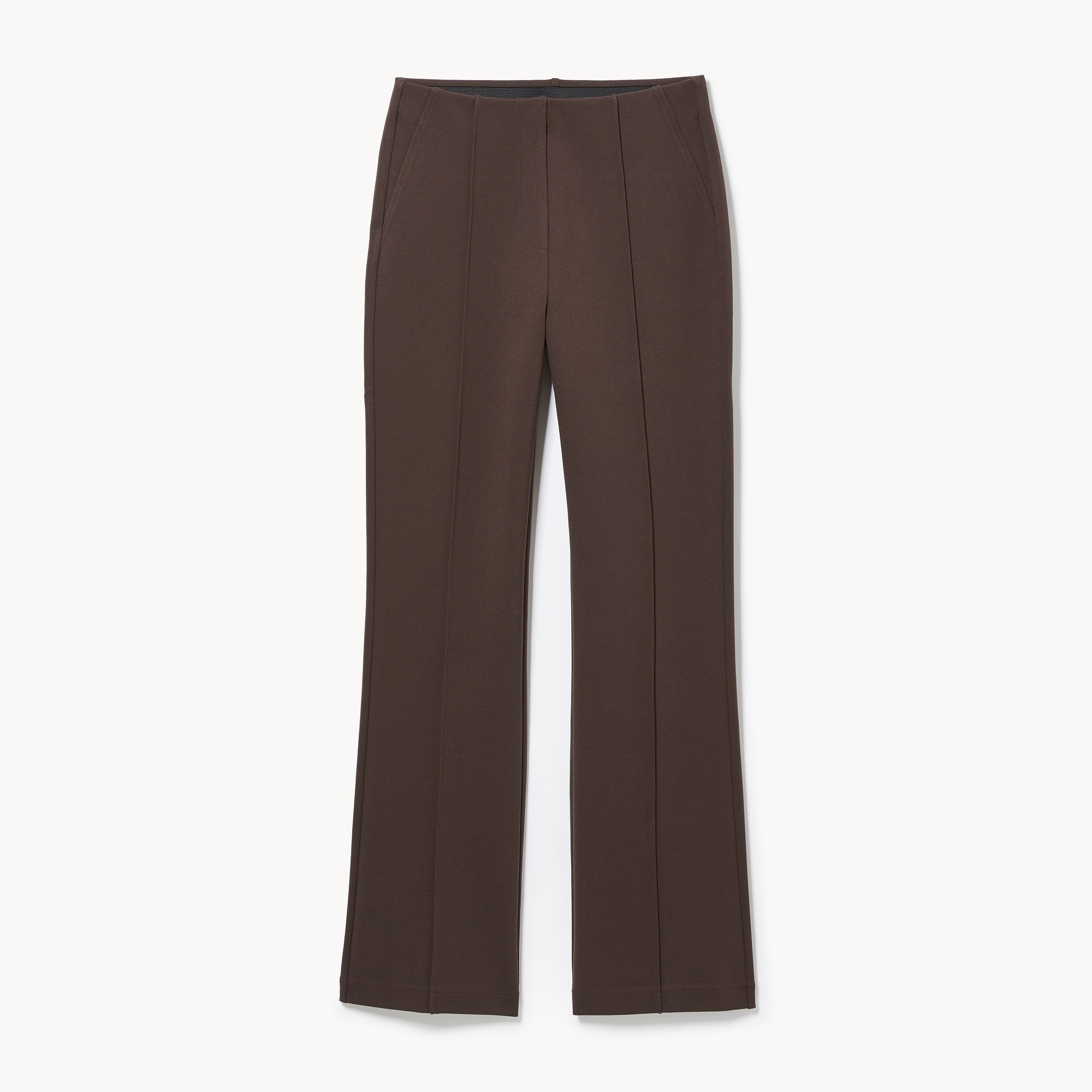 Ponte Bootcut Pant in Dark Brown from Joe Fresh