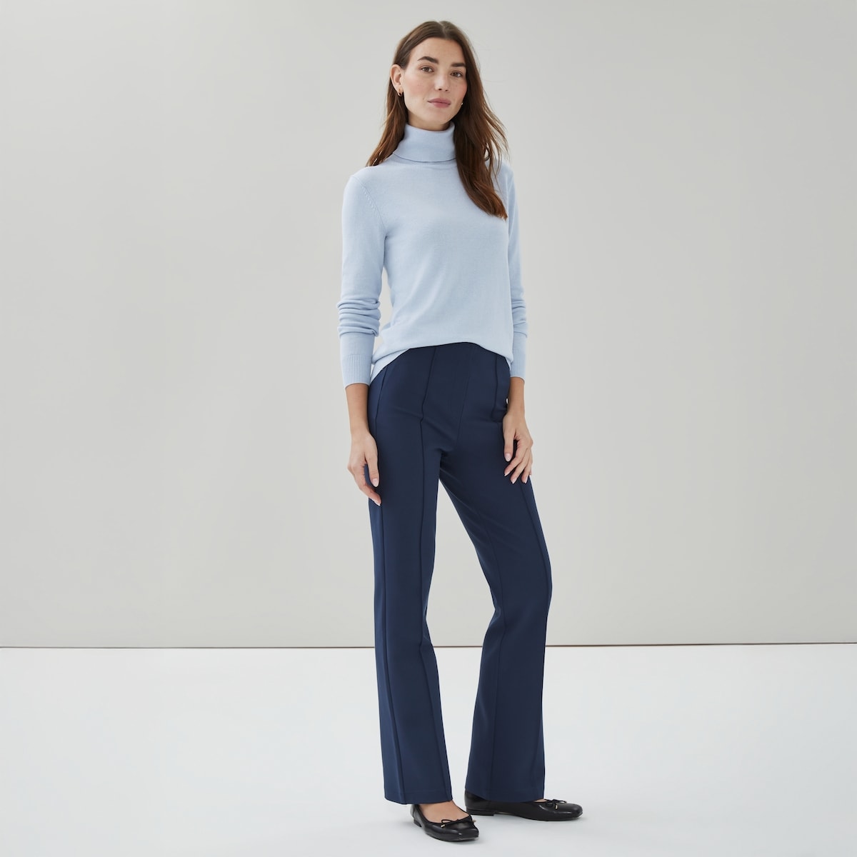 Ponte Bootcut Pant - Navy