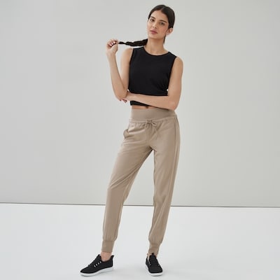 Active Four-Way Stretch Jogger - Light Brown