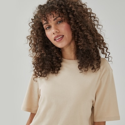Oversized T-Shirt - Light Khaki Brown