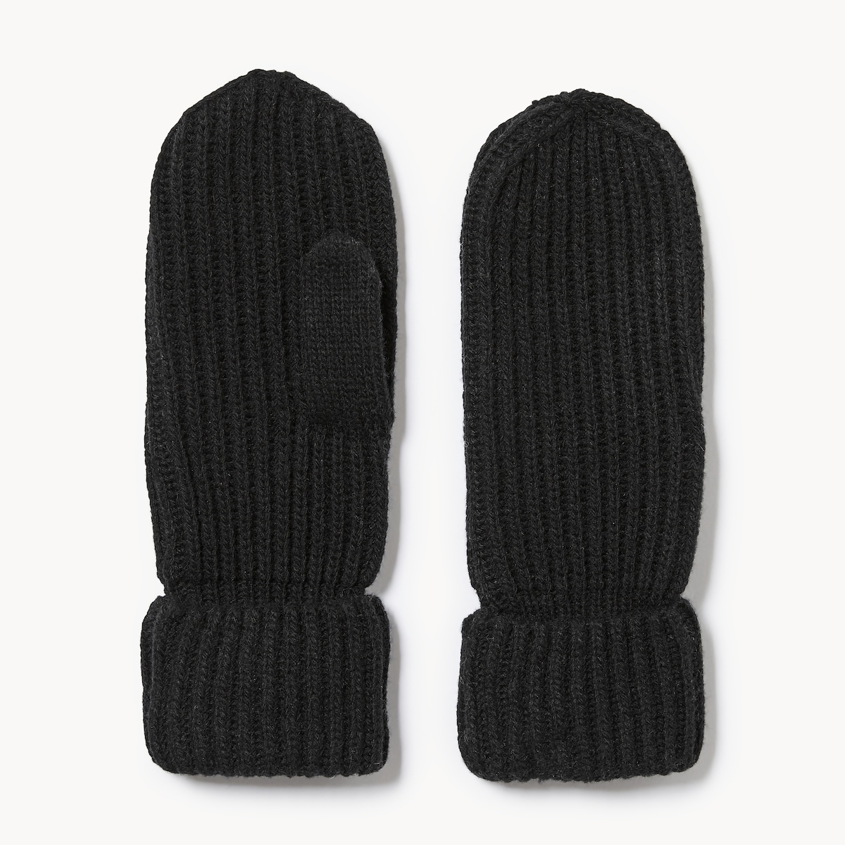 Ribbed Mittens