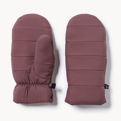 Puffer Mittens - Plum