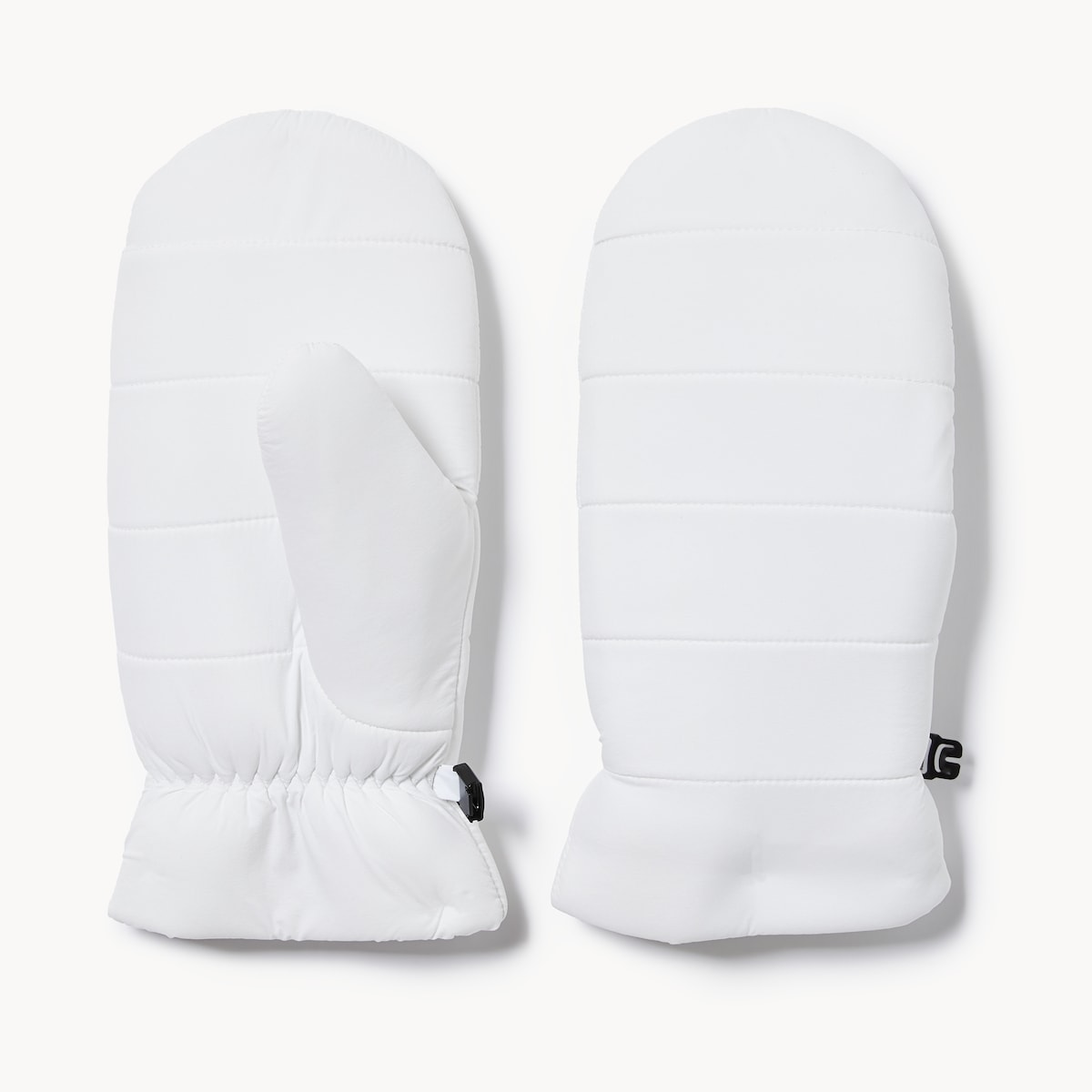 Puffer Mittens - White