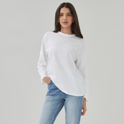 Haut à manches longues - Blanc pur