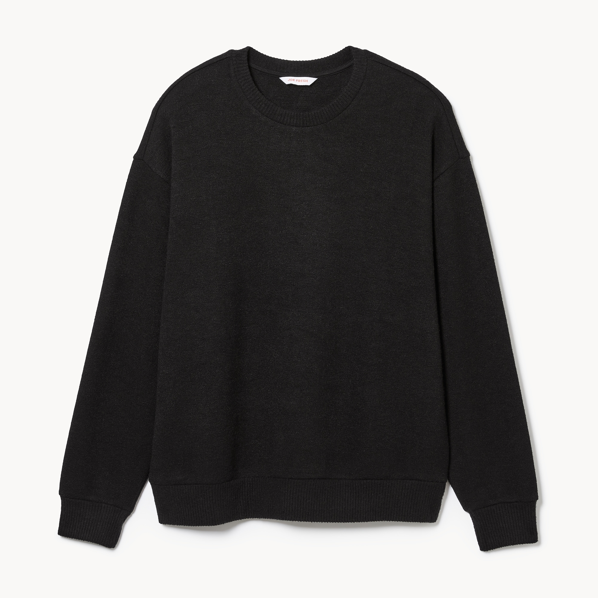 Crew Neck Pullover in JF Black from Joe Fresh