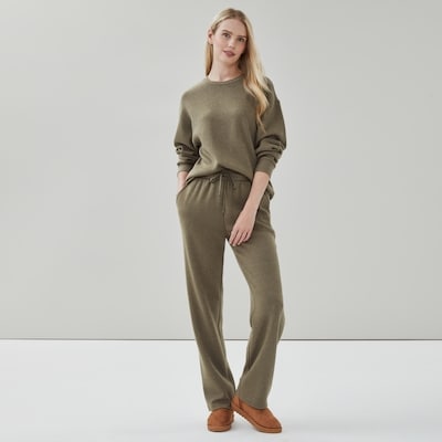 Pantalon de jogging en tricot - Olive Foncé