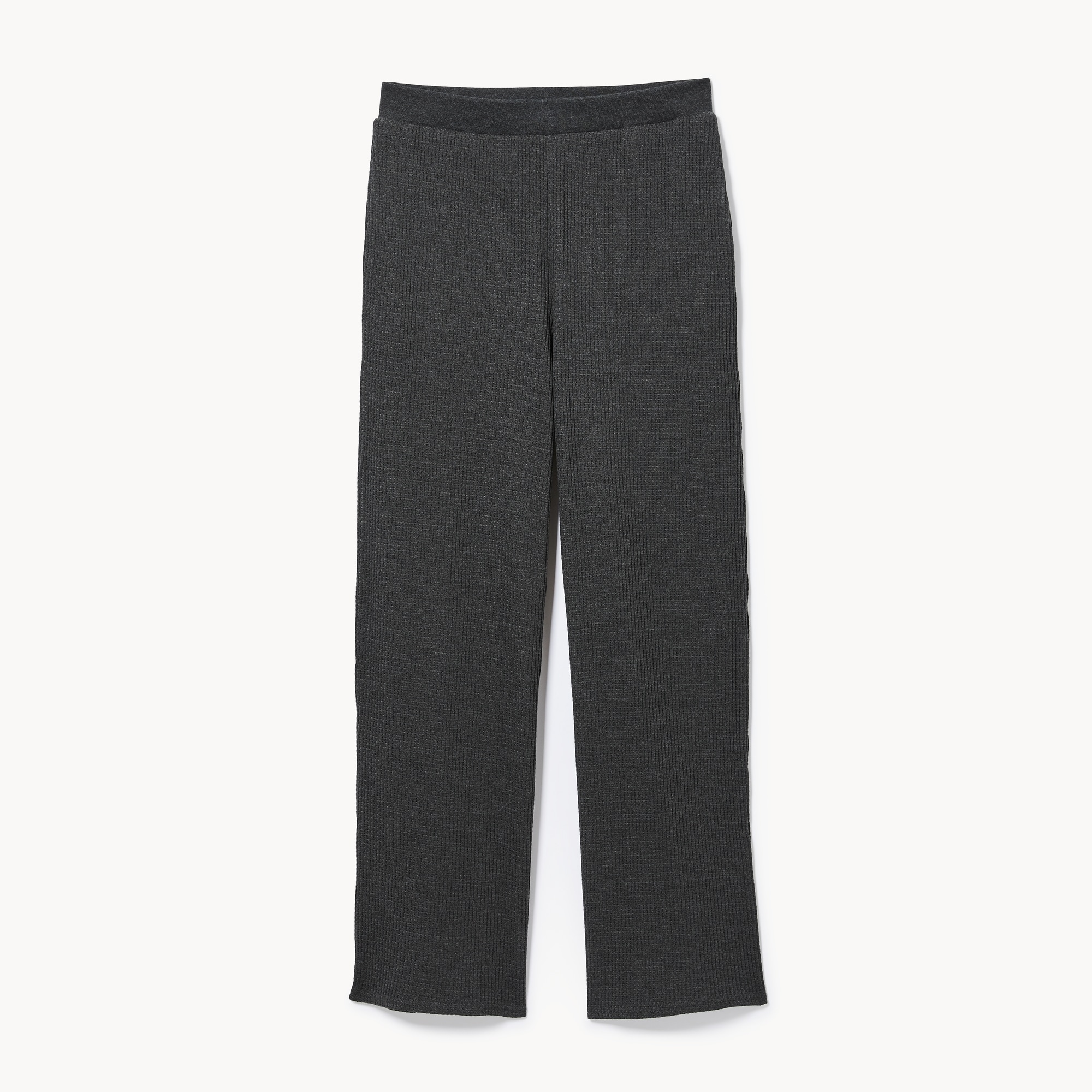 Waffle Wide Leg Pant in Charcoal Mix from Joe Fresh