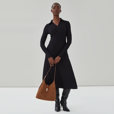 Polo Midi Dress - JF Black