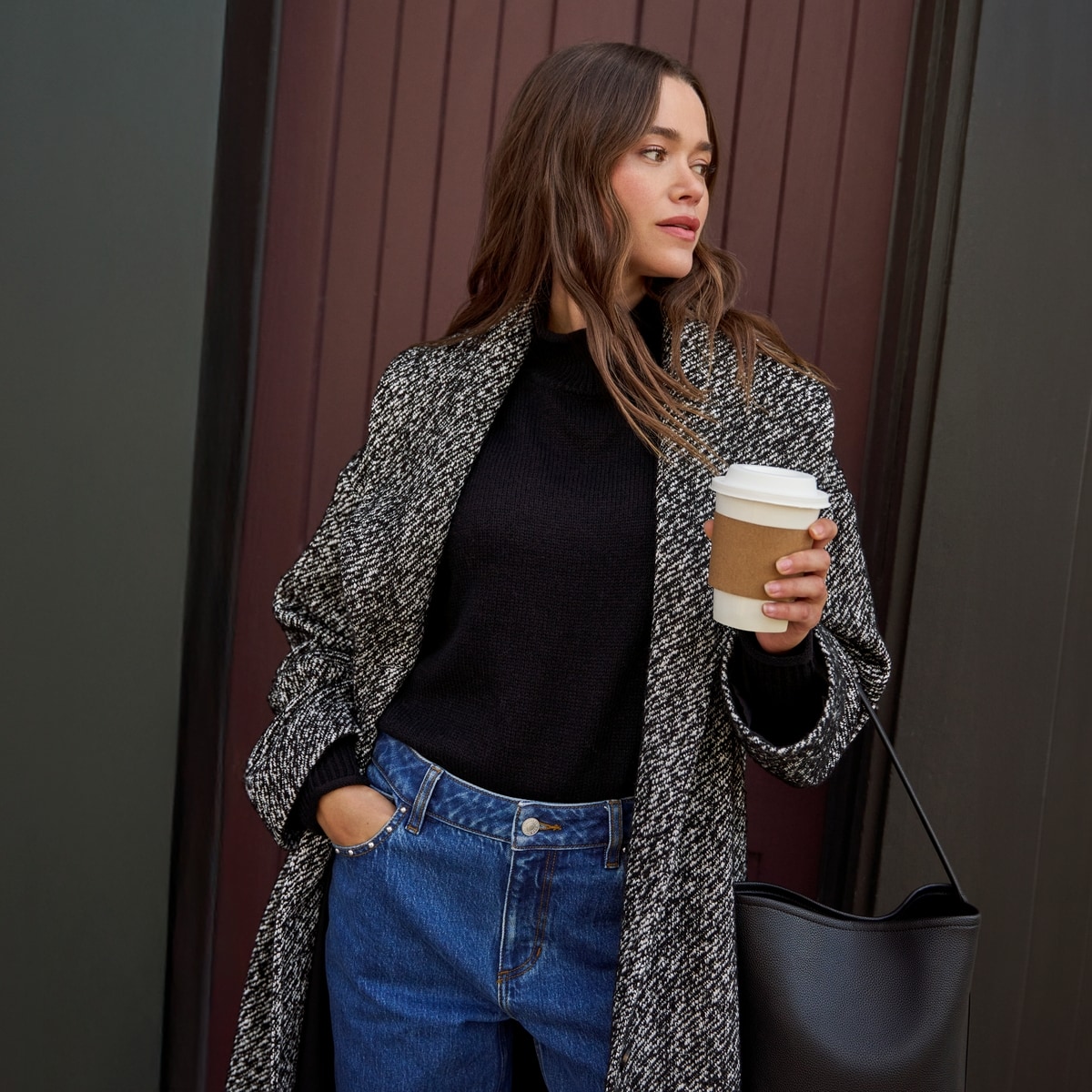 Joe Fresh Textured Shawl Car Coat 1 ea, $99.00/1ea