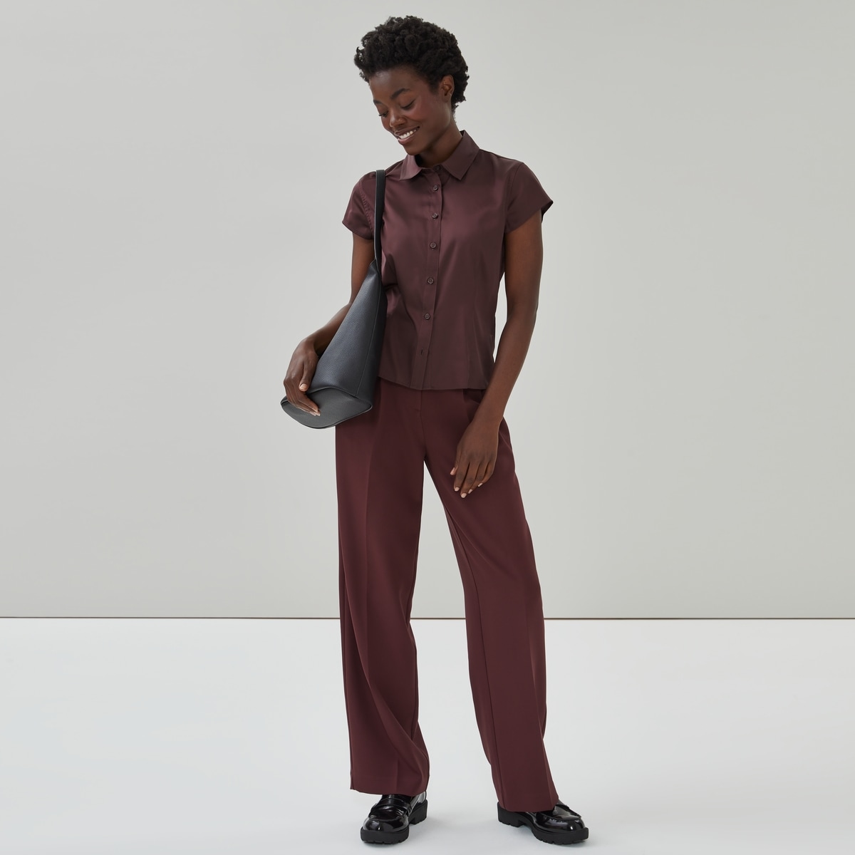Joe Fresh Chemisier à mancherons en satin 1 ea, 35,00 $/1ch
