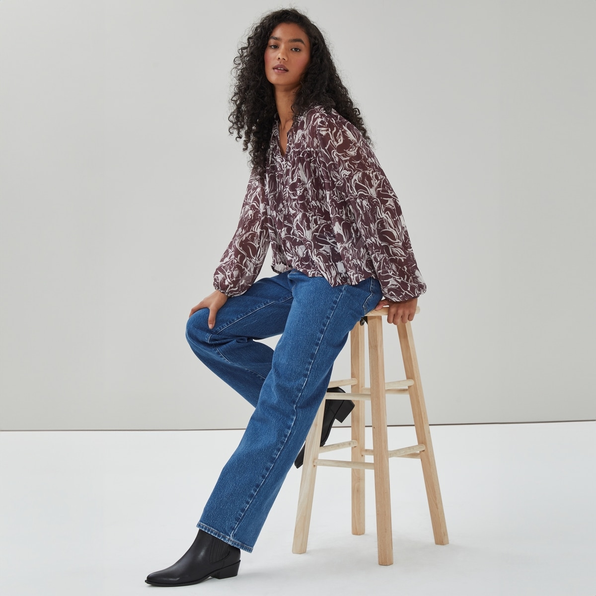 Joe Fresh Chiffon Keyhole Top 1 ea, $39.00/1ea
