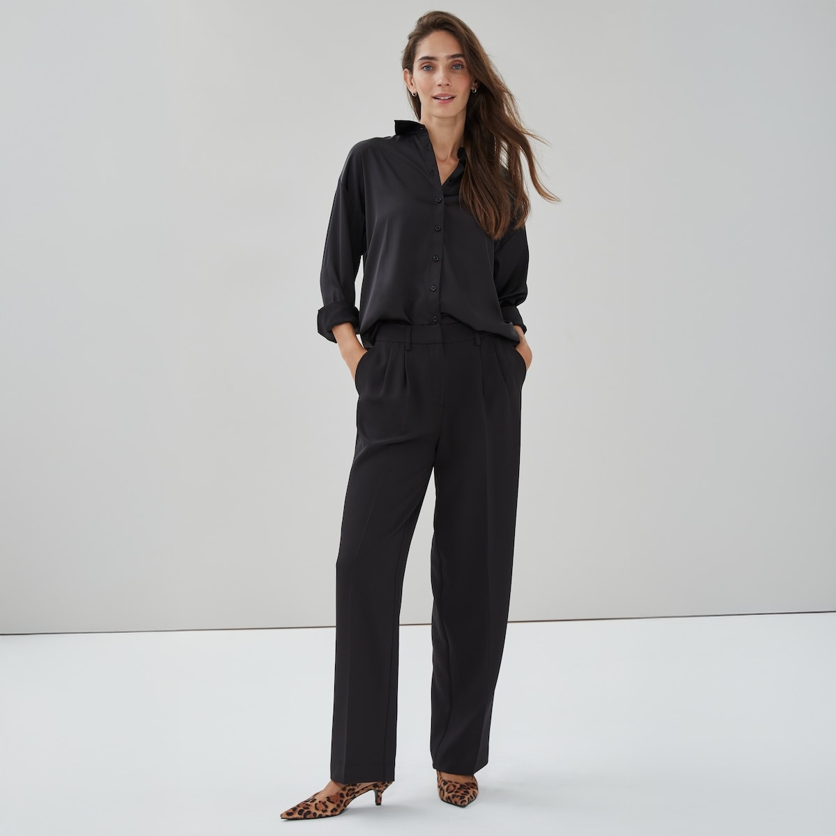 Pleated Trouser - Jf Black