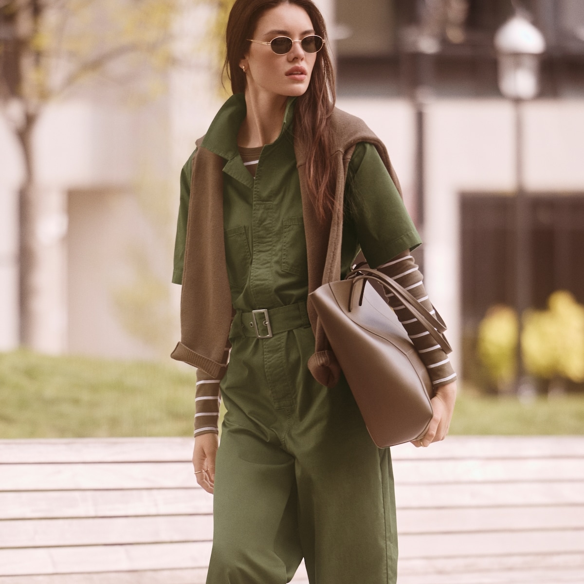 Combinaison  ceinture - Olive Fonc