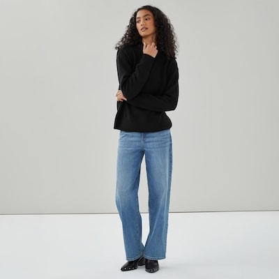 Mock Neck Sweater - JF Black