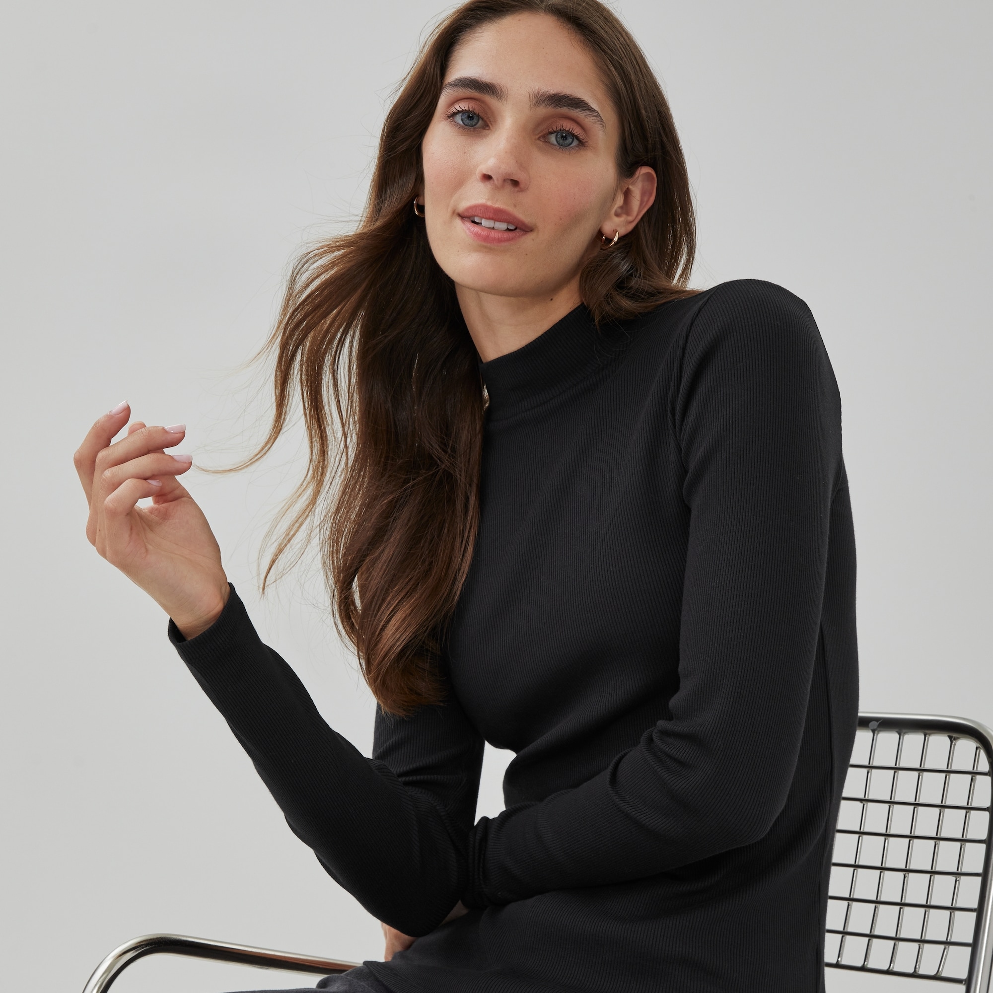 ブリーフィングWOMENS LOGO BACK RIB MOCK NECK SALE] BRIEFING(ブリーフィング) WOMENS LOGO BACK RIB HIGH