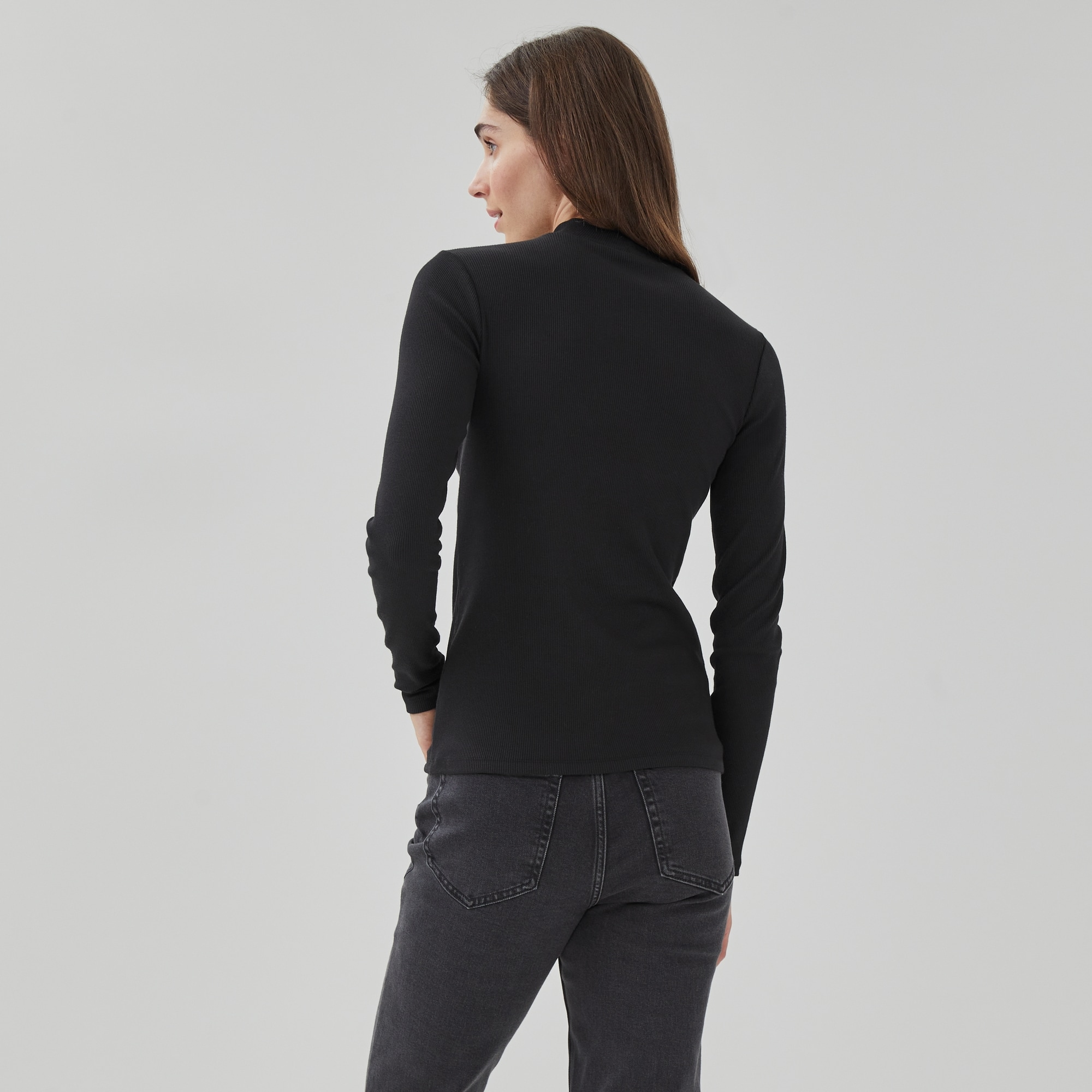 ブリーフィングWOMENS LOGO BACK RIB MOCK NECK SALE] BRIEFING(ブリーフィング) WOMENS LOGO BACK RIB HIGH