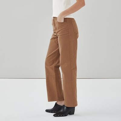 Seam Detail Pant - Dusty Brown
