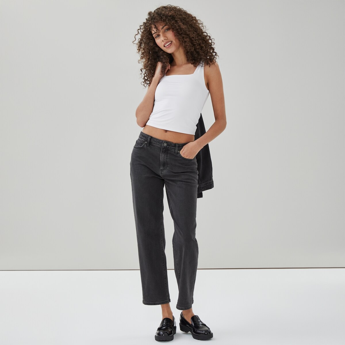 Black Wash Relaxed Fit Jean