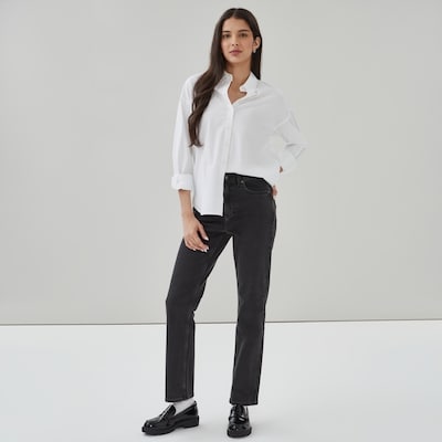 Joe Fresh Jean droit ajusté noir délavé 1 ea, 45,00 $/1ch