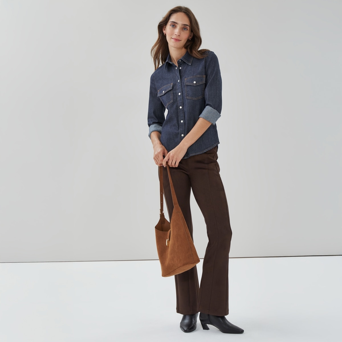 Chemise en denim - Laver Fonc