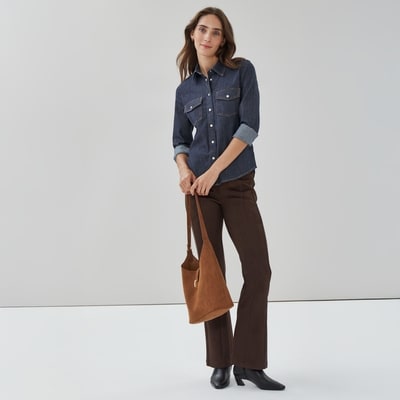 Chemise en denim - Laver Foncé
