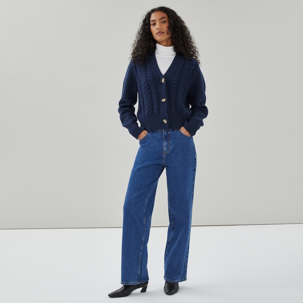 Cardigan  mailles torsades