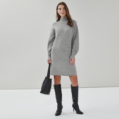 Mini Sweater Dress - Grey Mix