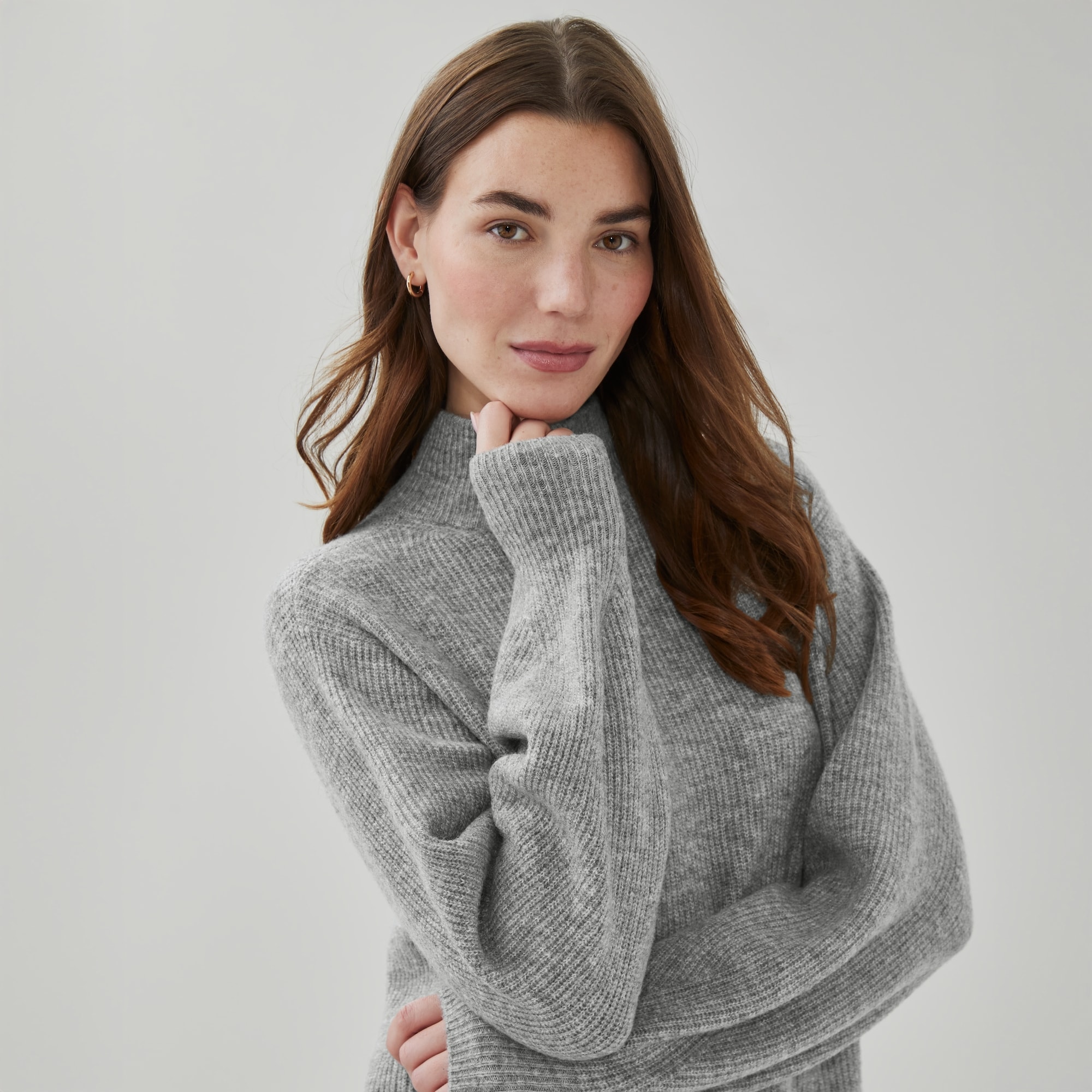 Mini Sweater Dress in Grey Mix from Joe Fresh