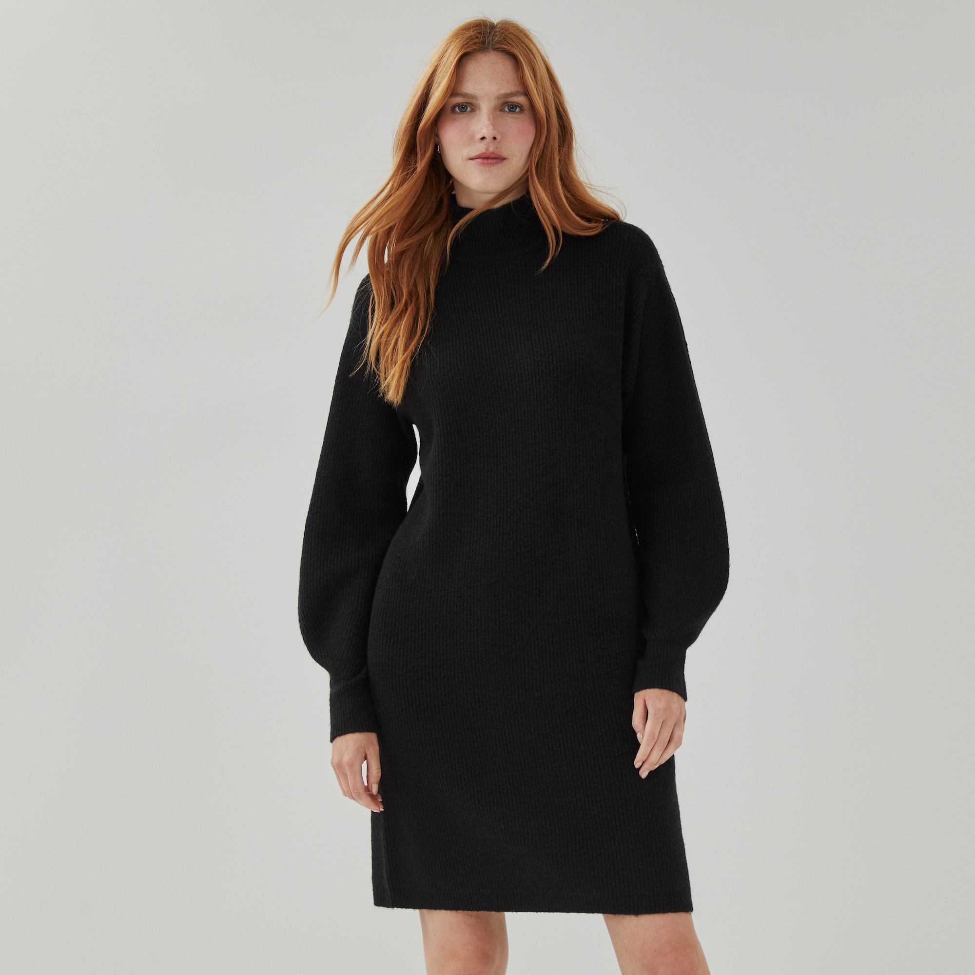 Mini Sweater Dress in JF Black from Joe Fresh
