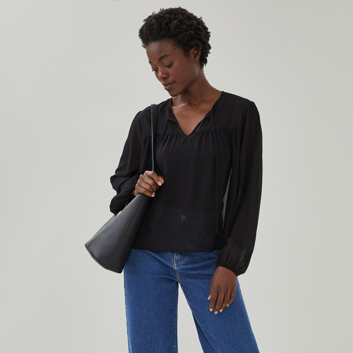 Joe Fresh Haut en mousseline avec ouverture en goutte 1 ea, 39,00 $/1ch