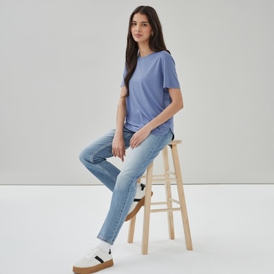 T-shirt décontracté - Bleu Cendré