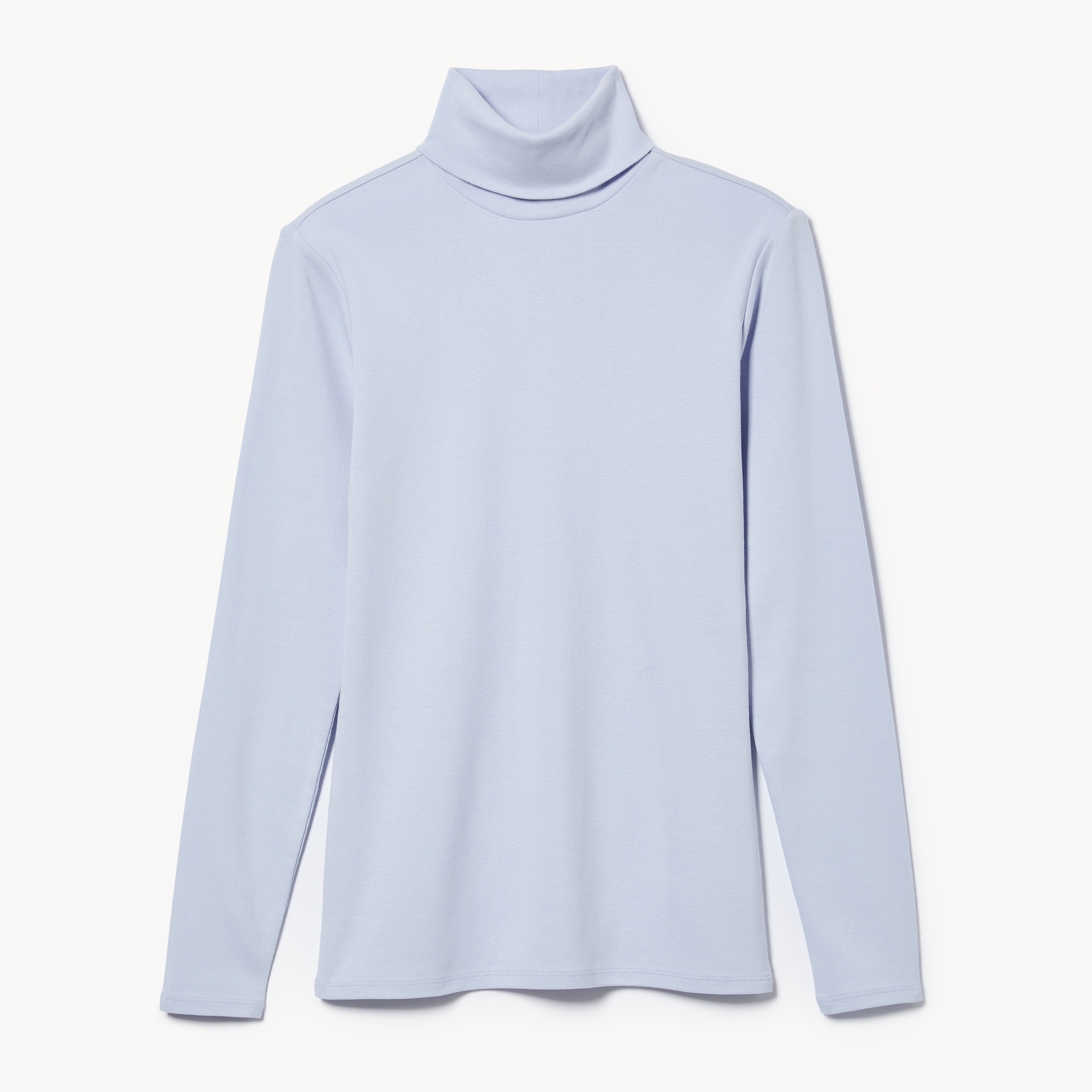 Organic Cotton Essential Turtleneck in Pale Blue from Joe Fresh