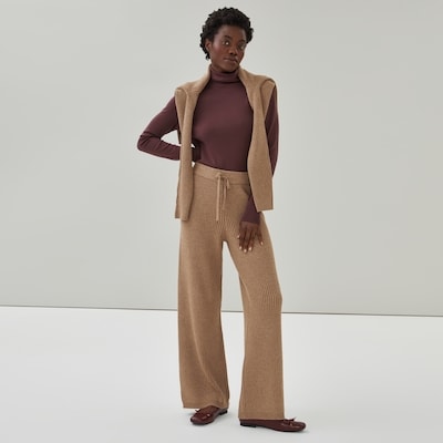 Organic Cotton Essential Turtleneck - Dark Burgundy