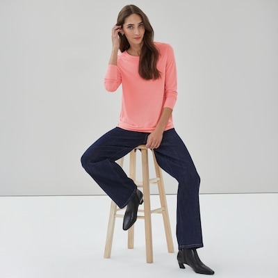 Relaxed Long Sleeve Top - Dusty Rose