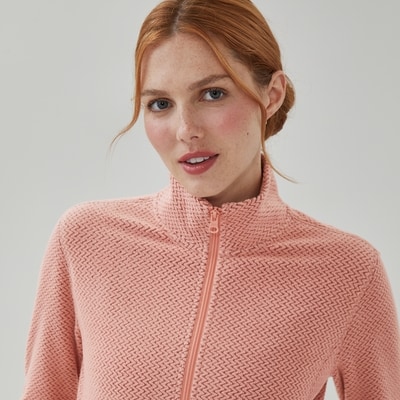 Active Fleece Jacket - Light Peach