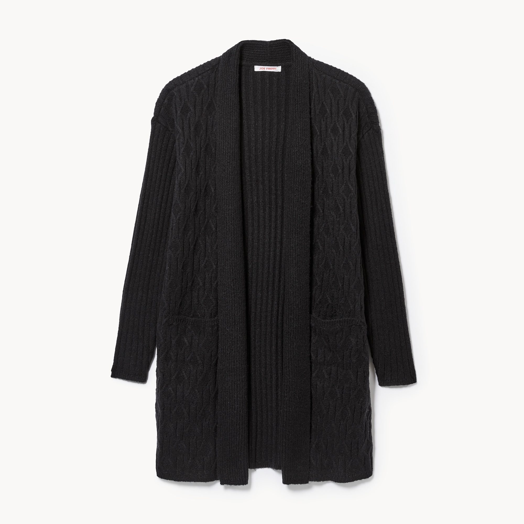 pois double mesh Cardigan ブラック pois ポワ／double mesh Cardigan