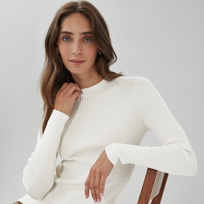 Crew Neck Sweater - Off White