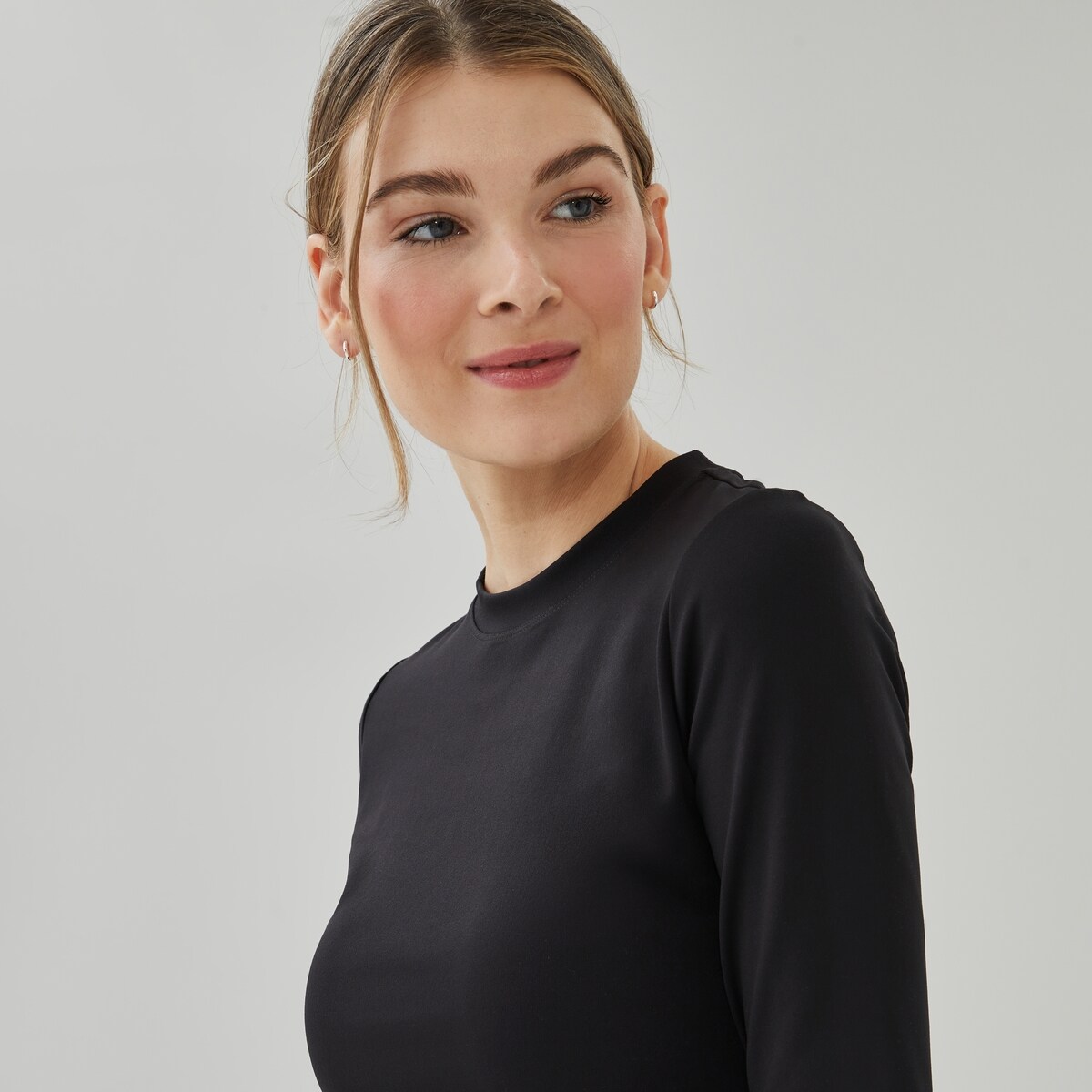 Active Four-Way Stretch Long Sleeve Top - Black