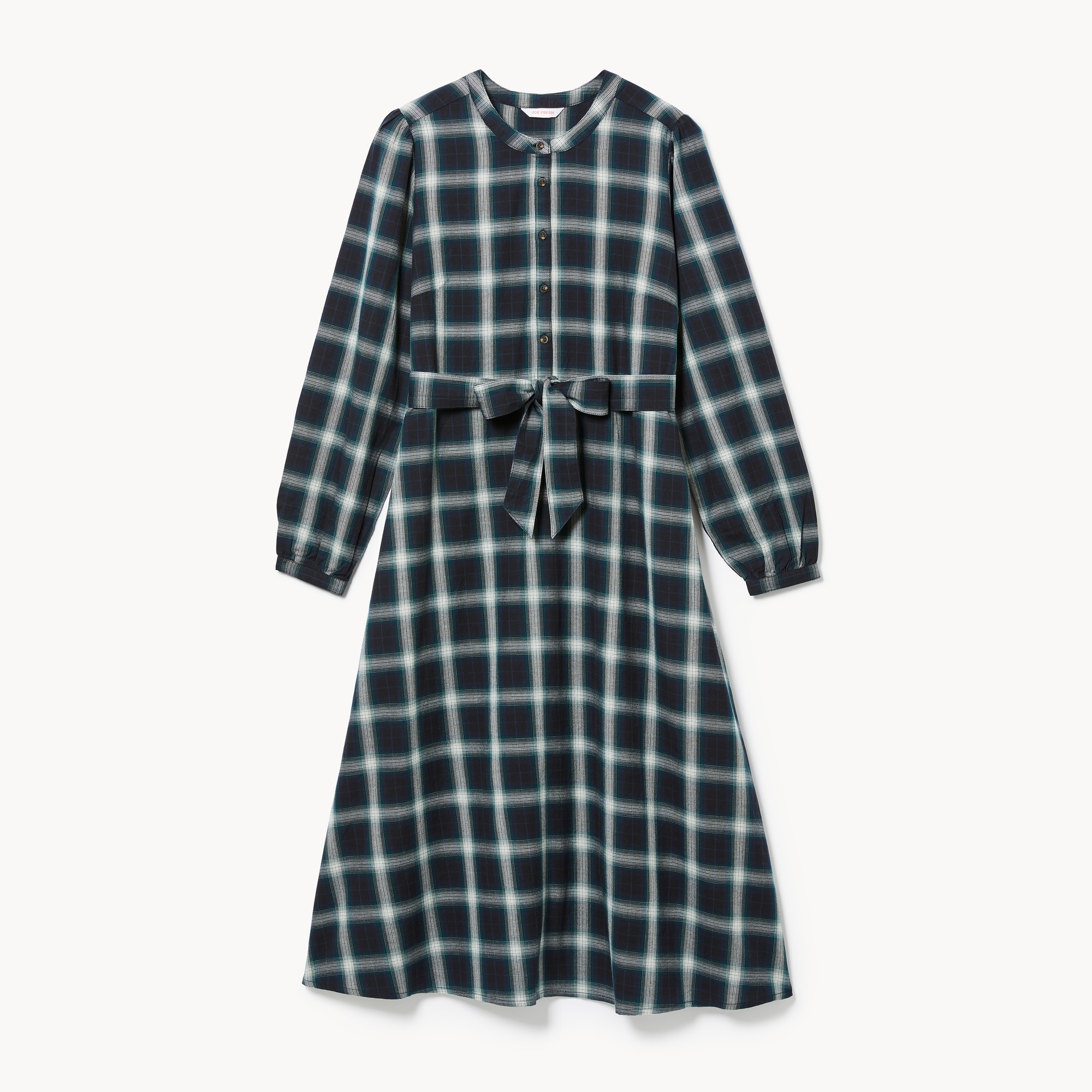 Henley Long Sleeve Maxi Dress in Navy from Joe Fresh