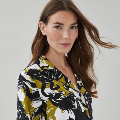 Chemise de nuit imprimée - Vert