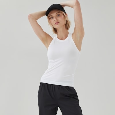 Active Seamless Tank - White