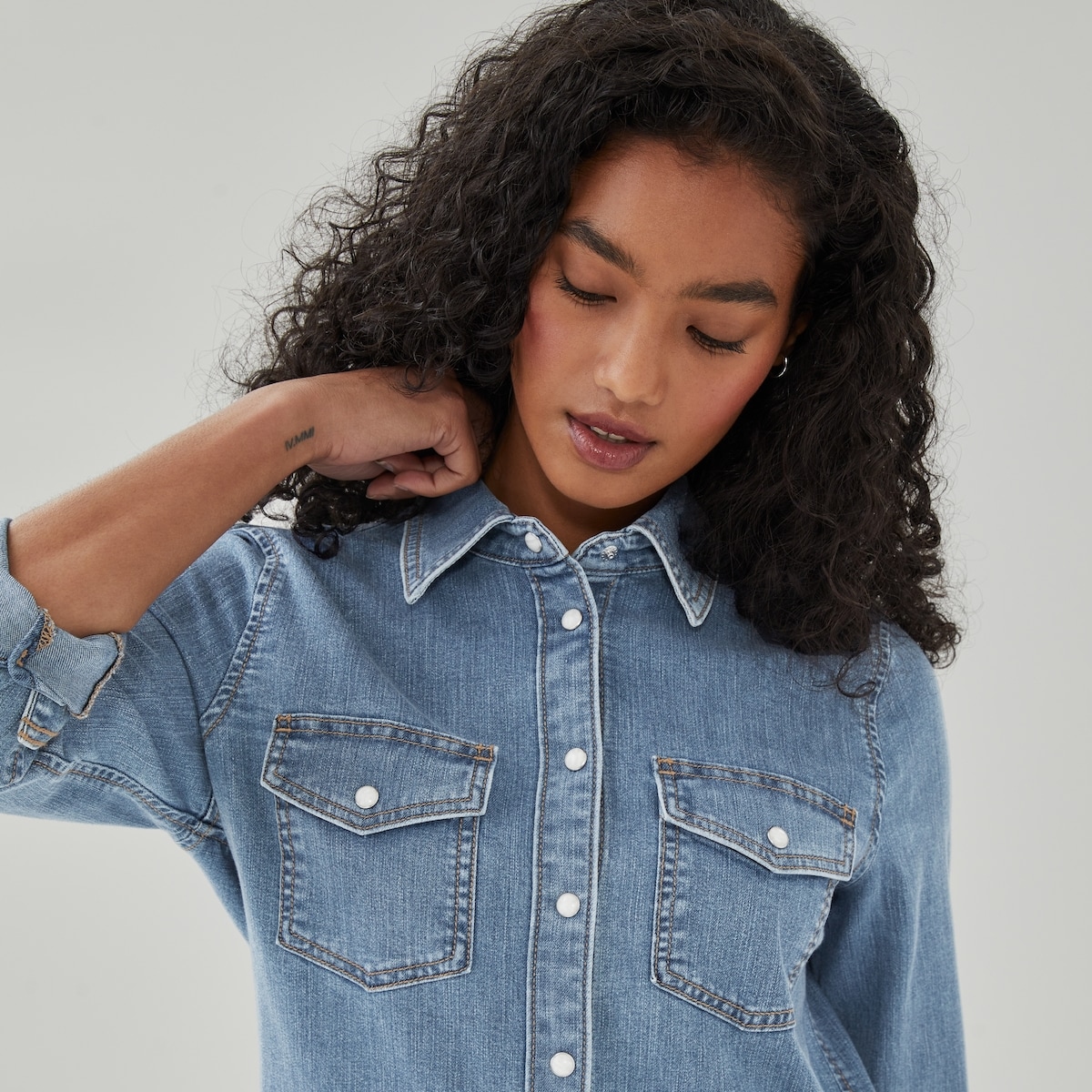 Joe Fresh Denim Button-Up Shirt 1 ea, $45.00/1ea