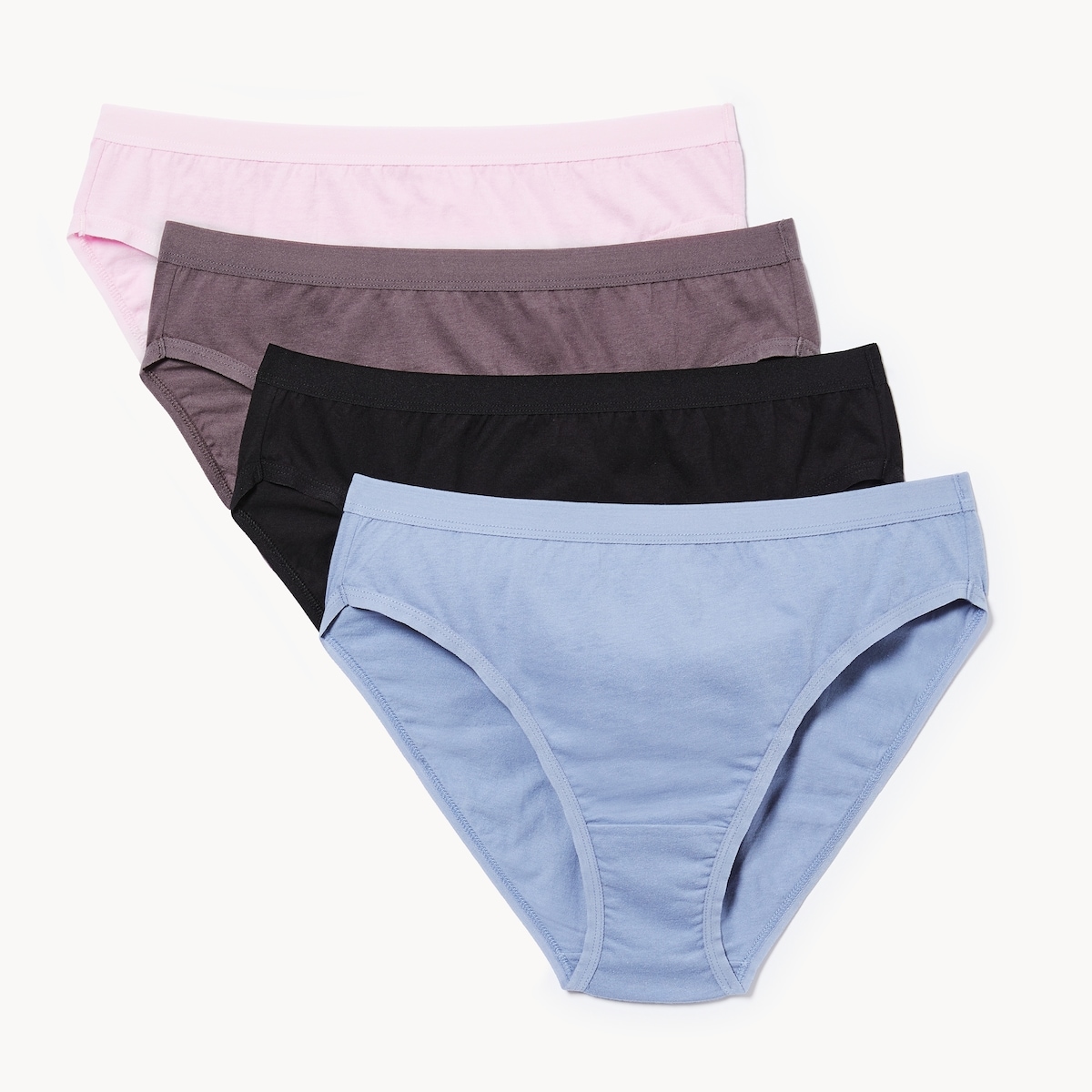 Ens. 4culottes taille haute en coton biologique